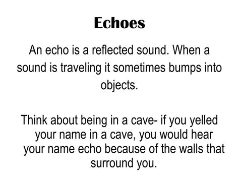 Echo Meaning .